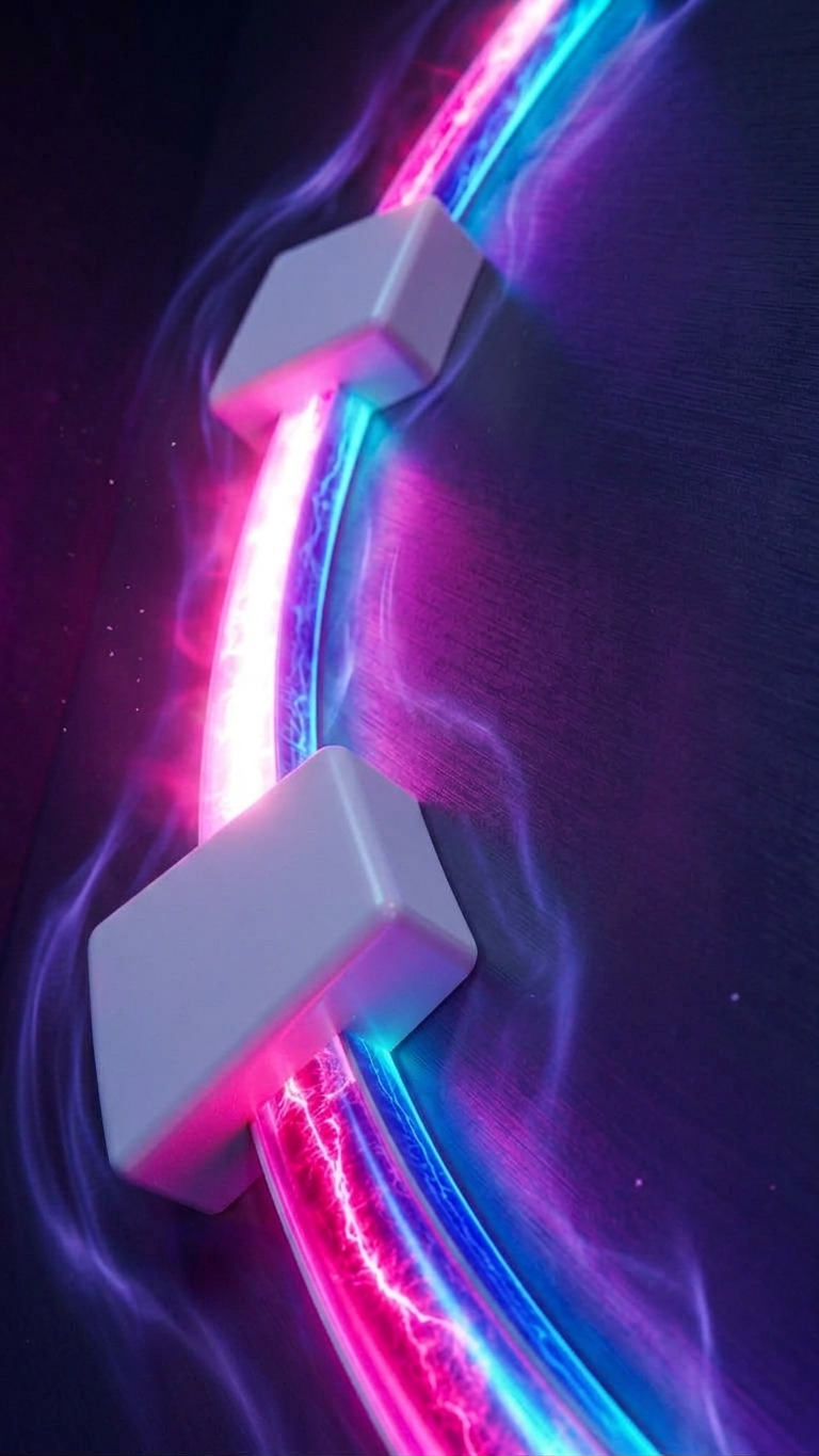 Oplichtende buis van de Large Helios Collider